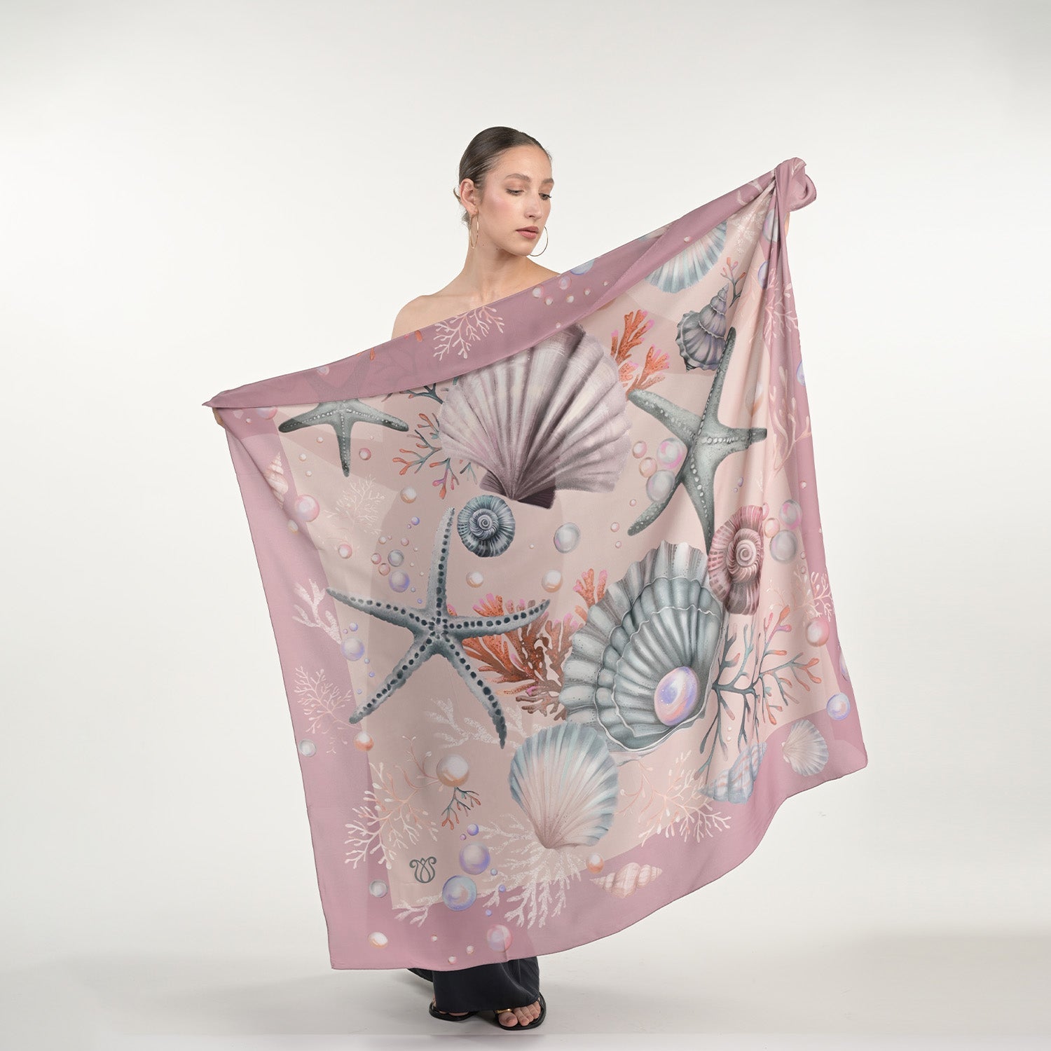 Shells And Pearls Scarf