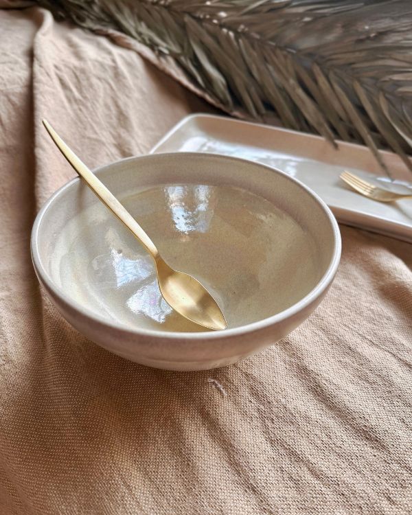 Pearl Oyster Serving/Salad Bowl