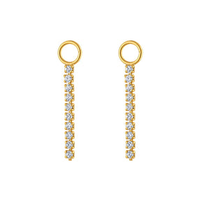 Multi Pavé Gold Earring Charm