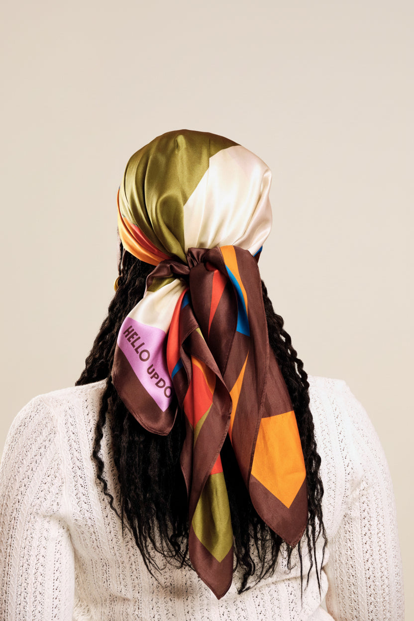 100% Silk Head Scarf