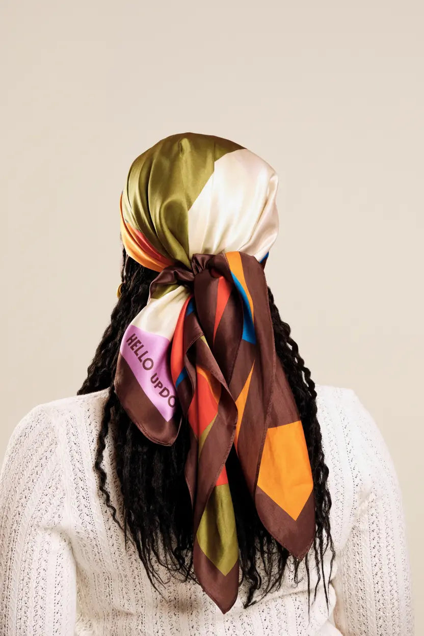 100% Silk Head Scarf