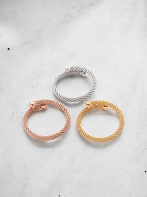 Sally three tones bangle set