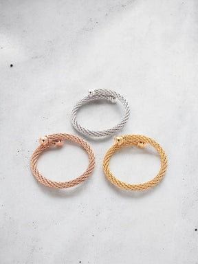 Sally three tones bangle set