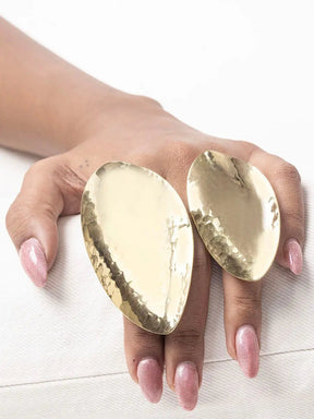 Tumi Brass Statement Ring