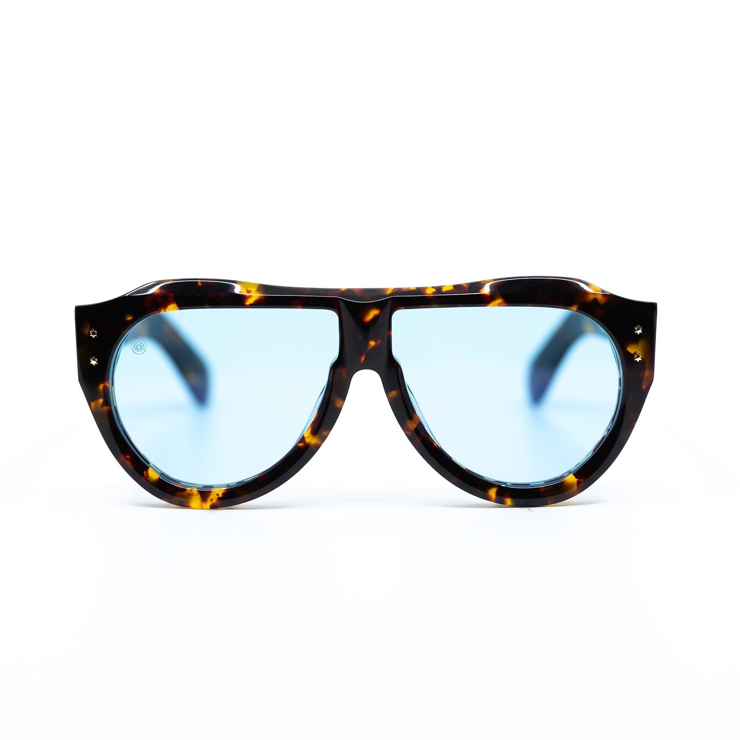 Otto Sunglasses with Tortoise Frame & Light Blue Lens | Taxxon X Cruzada Special Edition