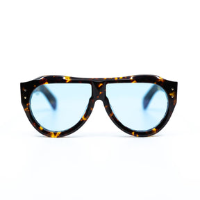Otto Sunglasses with Tortoise Frame & Light Blue Lens | Taxxon X Cruzada Special Edition