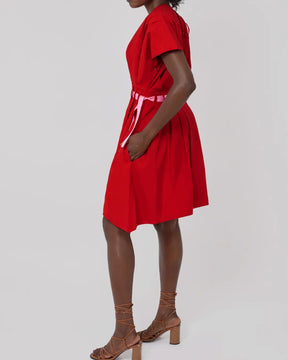 Amma Poplin Ribbon Dress