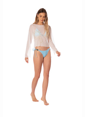 CRYSTAL SHORE CARLOTA MESH SWEATER 9536