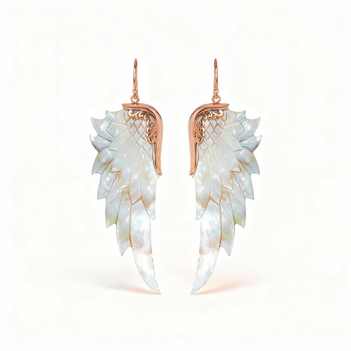 Opal Wonder Earrings (Large, Rose Gold)