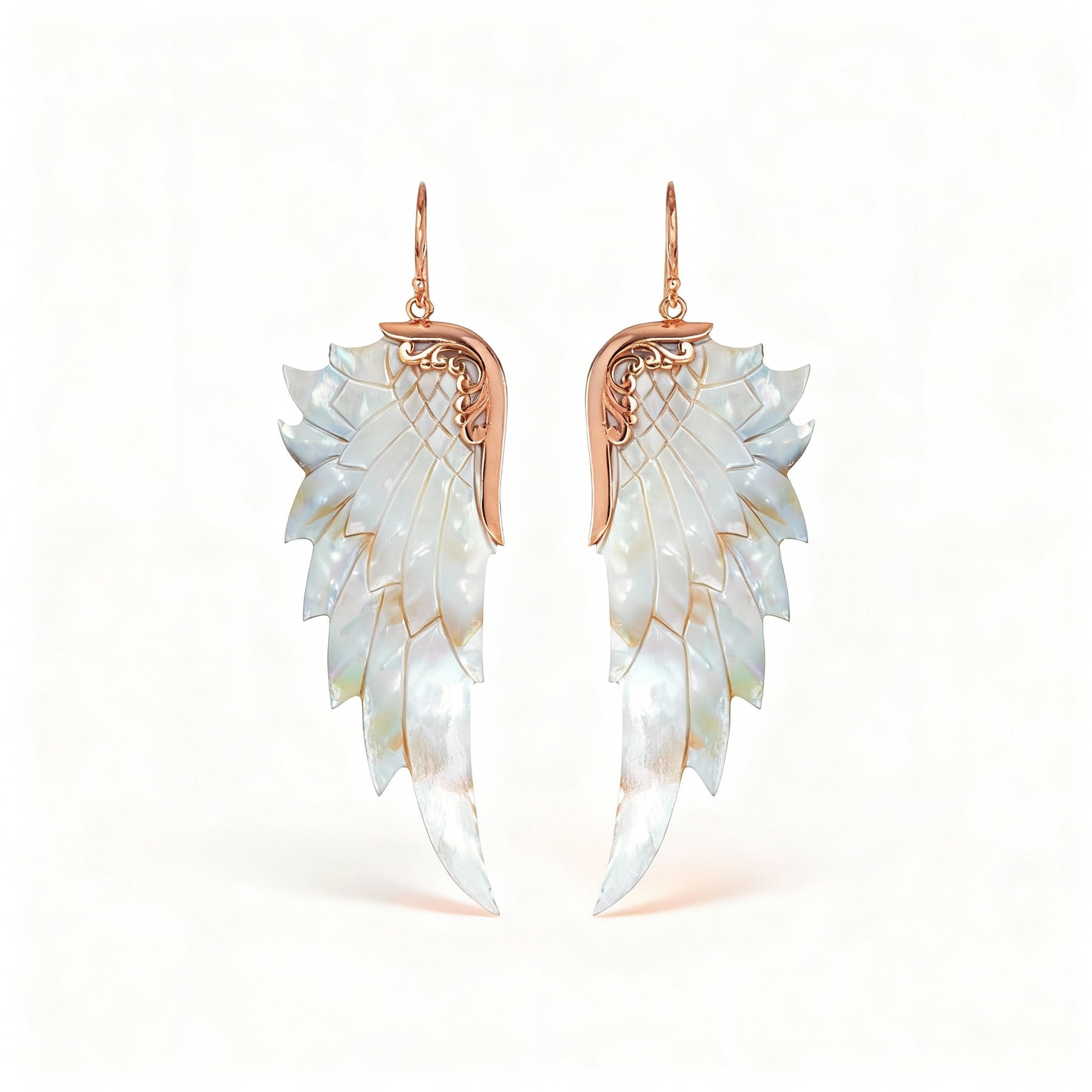 Opal Wonder Earrings (Large, Rose Gold)