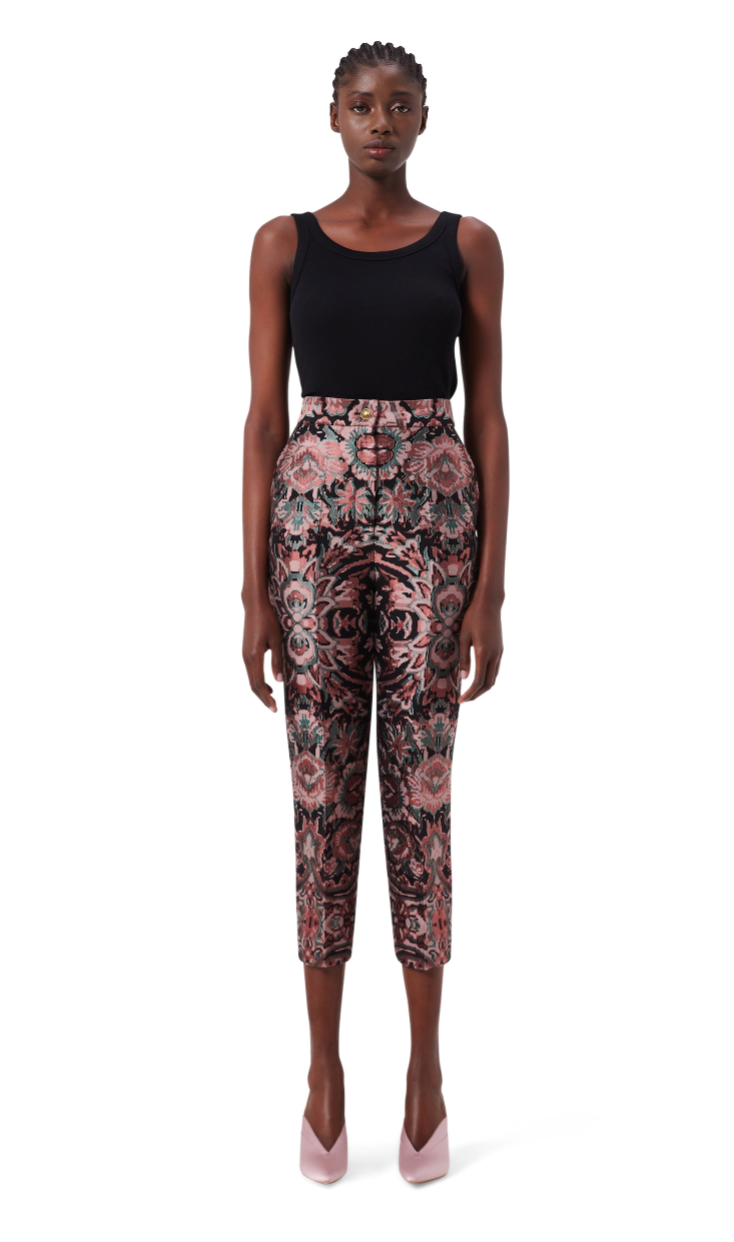 Aria Cropped Trousers in Elysium