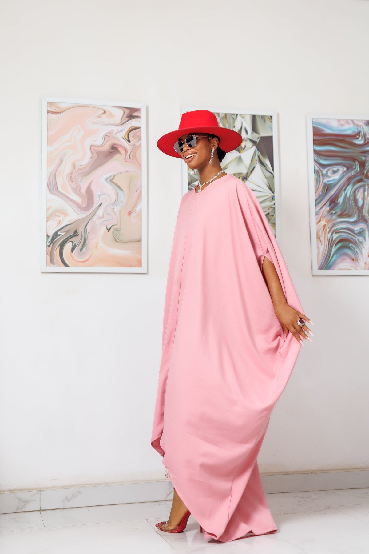 Ebenato Elegant Duchess Kaftan Maxi Dress – Handcrafted with Royalty in Mind