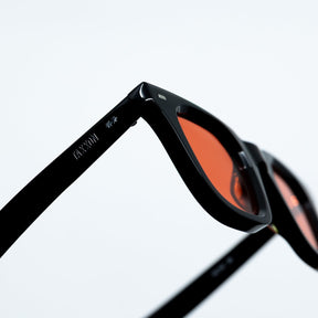 Zid Sunglasses with Black Frame & Red Lens