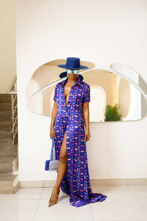 Adaaku Silk Ankara Kaftan