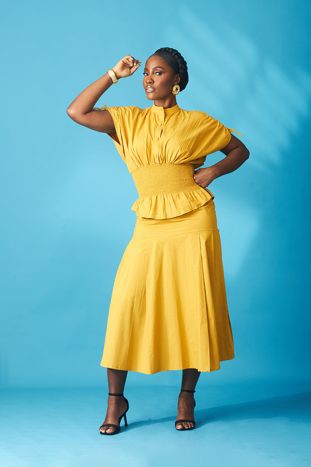 Oriri smocked blouse