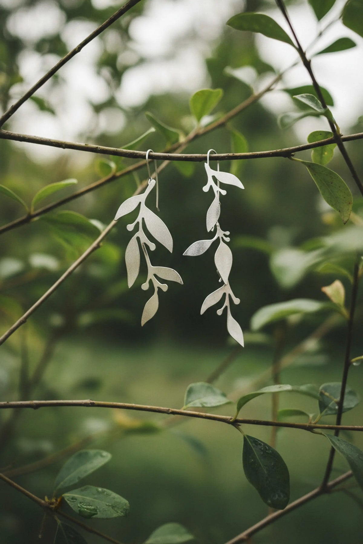 Climbing Vine Convertible Leaf Earrings