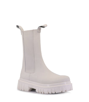 Chic White Chelsea Booties Paran