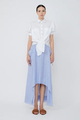 Josie Tie-Waist Cotton Blouse