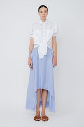 Josie Tie-Waist Cotton Blouse