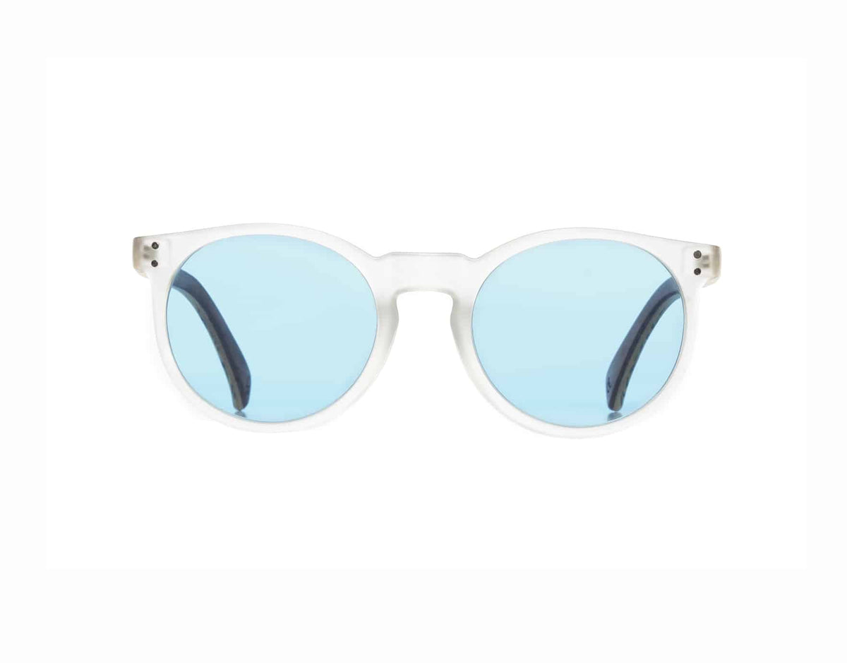 Aqua Wooden Sunglasses