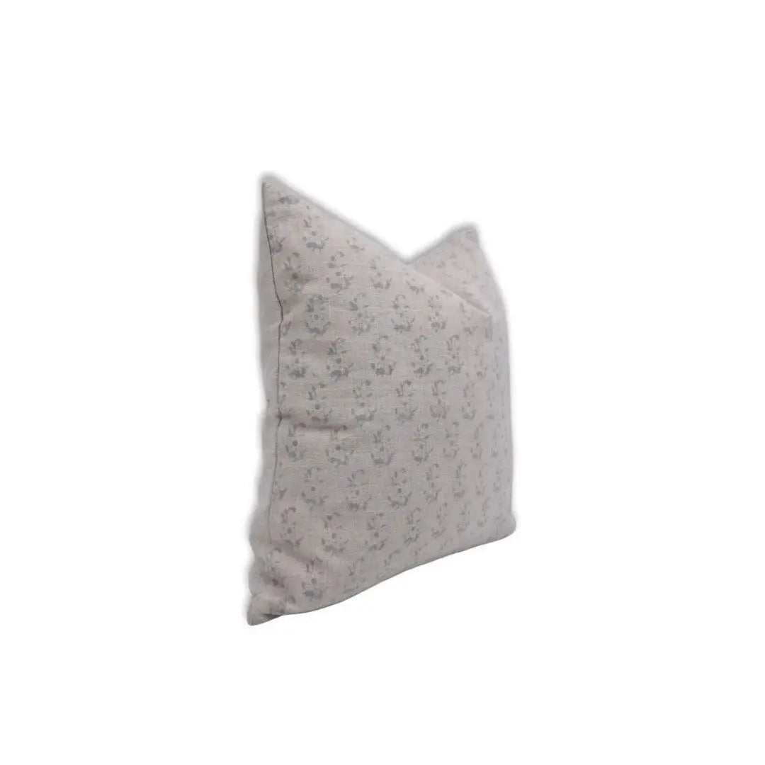 Stylish Handmade Block Print Thick Linen Floral Cushion Cover - Patjhad