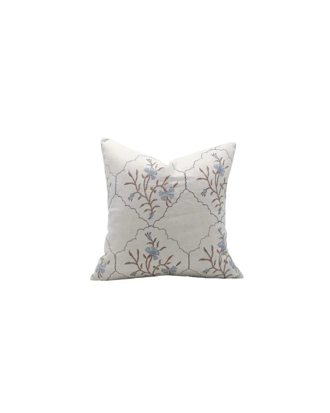 Handcrafted Beautiful Hand Made Block Print Pure Linen Cushion Cover - Vidhya