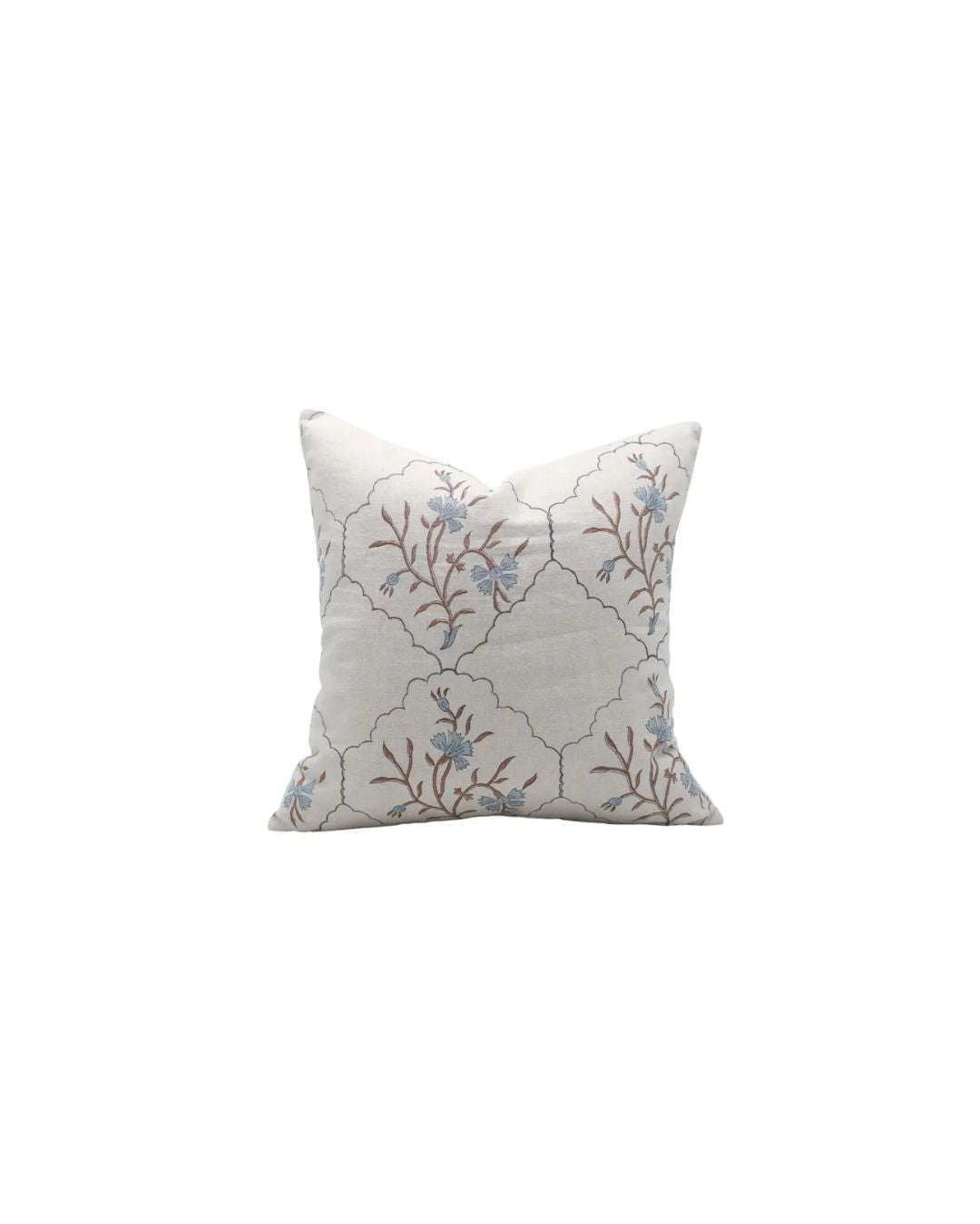 Handcrafted Beautiful Hand Made Block Print Pure Linen Cushion Cover - Vidhya