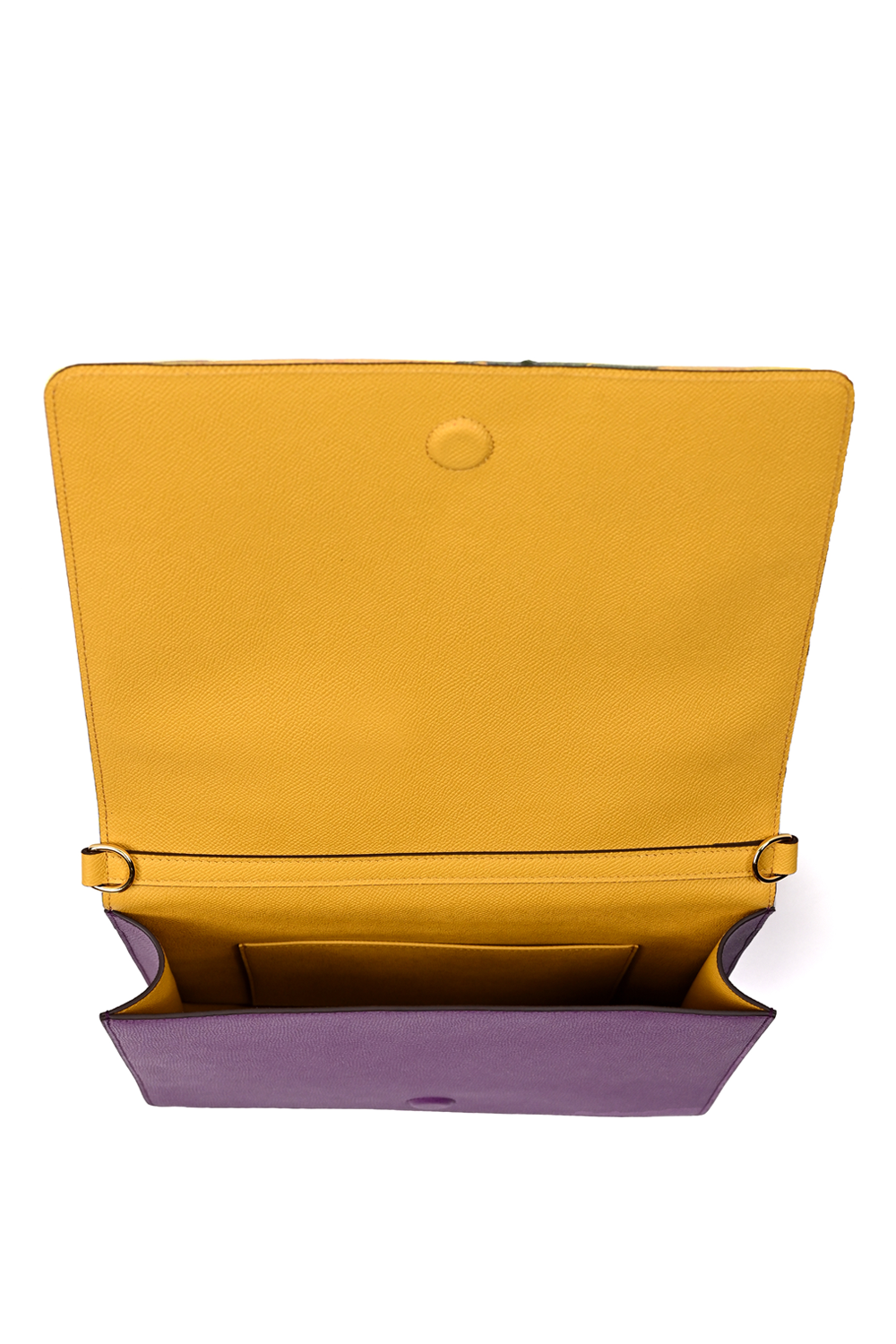 Artepara Spring Signature Hand-Embroidered Leather Clutch