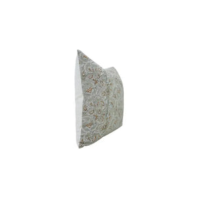 Indian Hand Block Printed Viscose Linen Pillow Cover- Saraswati