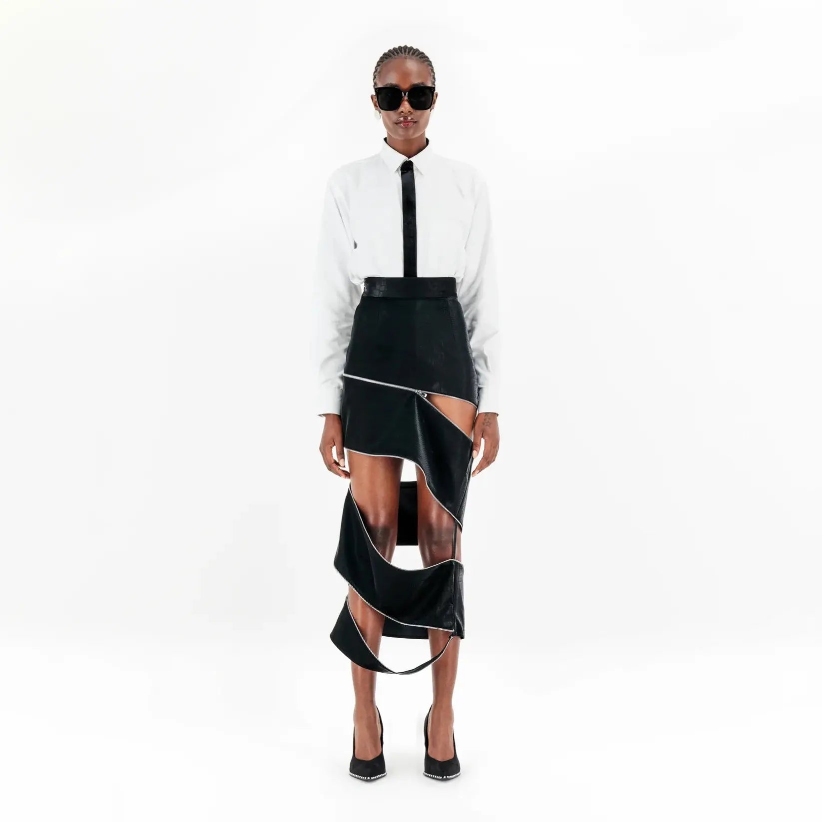 Spiral Zipper Skirt