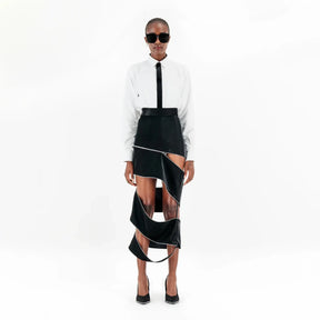Spiral Zipper Skirt