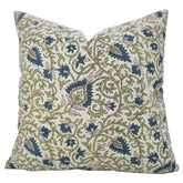Handcrafted Block Print Linen Blend Pillow Cover - Hawa Mahal