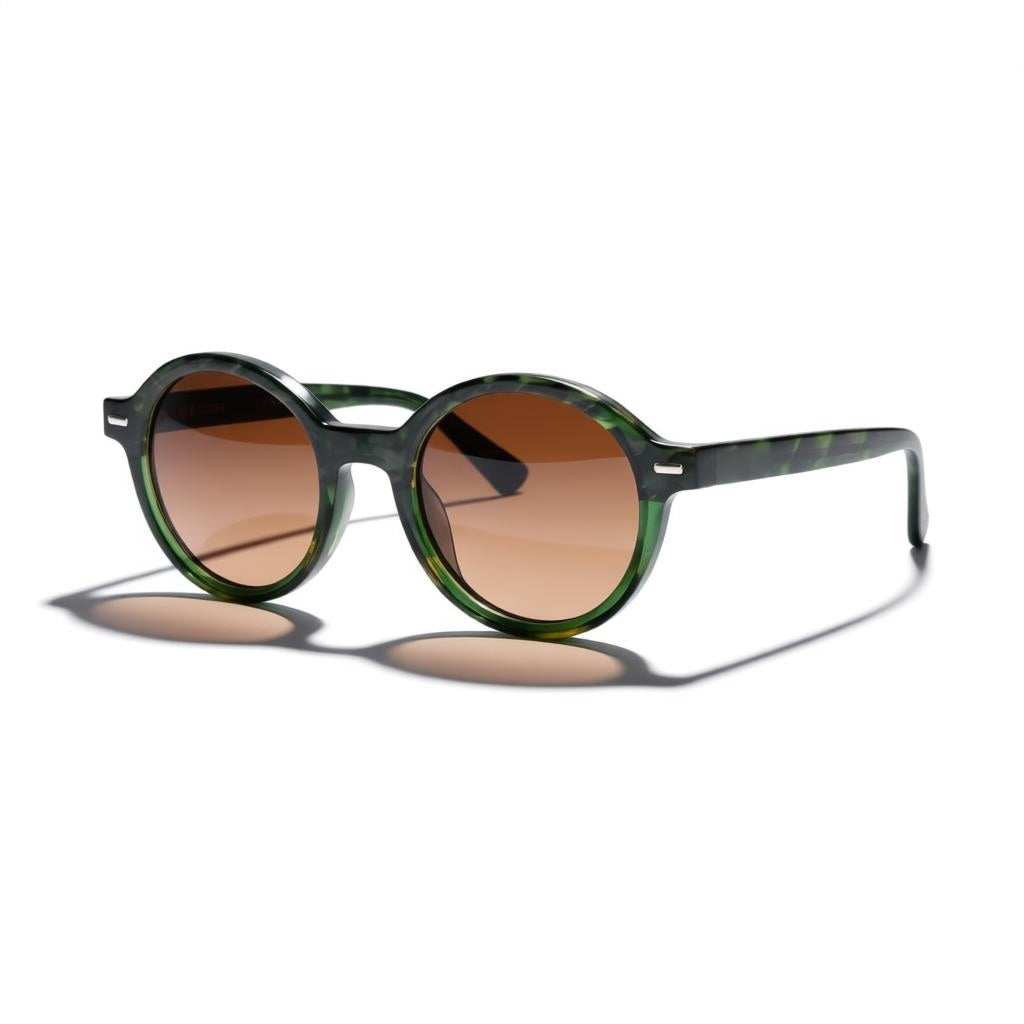 Emerald round 48mm sunglasses