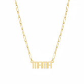 THE SIGNATURE MINI “MAMA” NAMEPLATE NECKLACE
