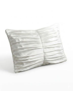 Pleated Cotton Suede Pillow