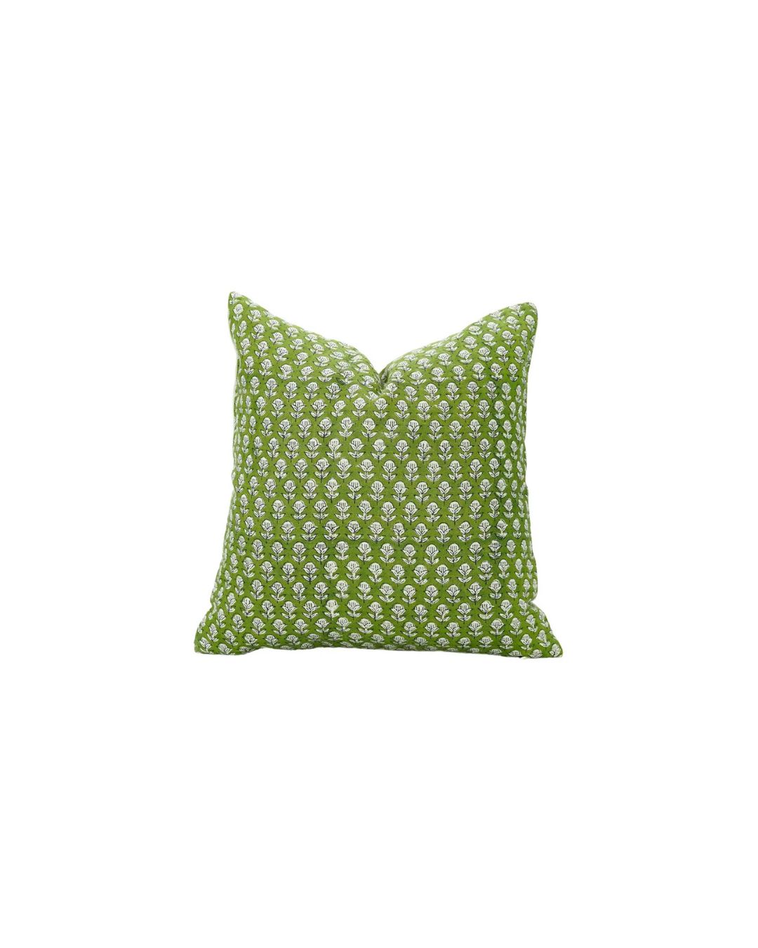 Floral Hand Made Unique Block Print Boho Pure Linen Pillow Cover- Tarangini