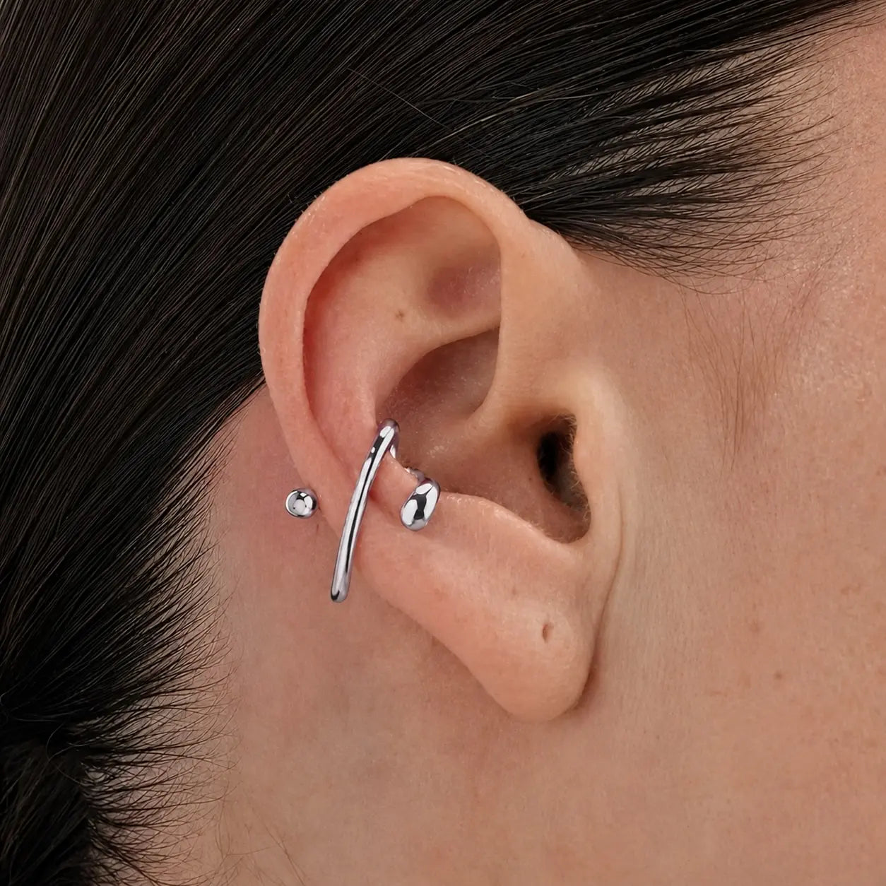 Silver Ear Cuff Carl