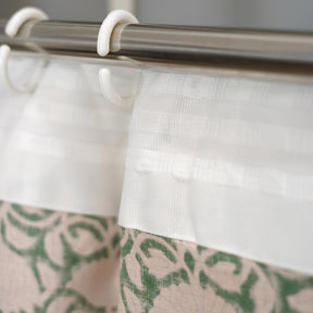 Indian  Block Print Viscose Colored Linen Curtain-ulta Kamal