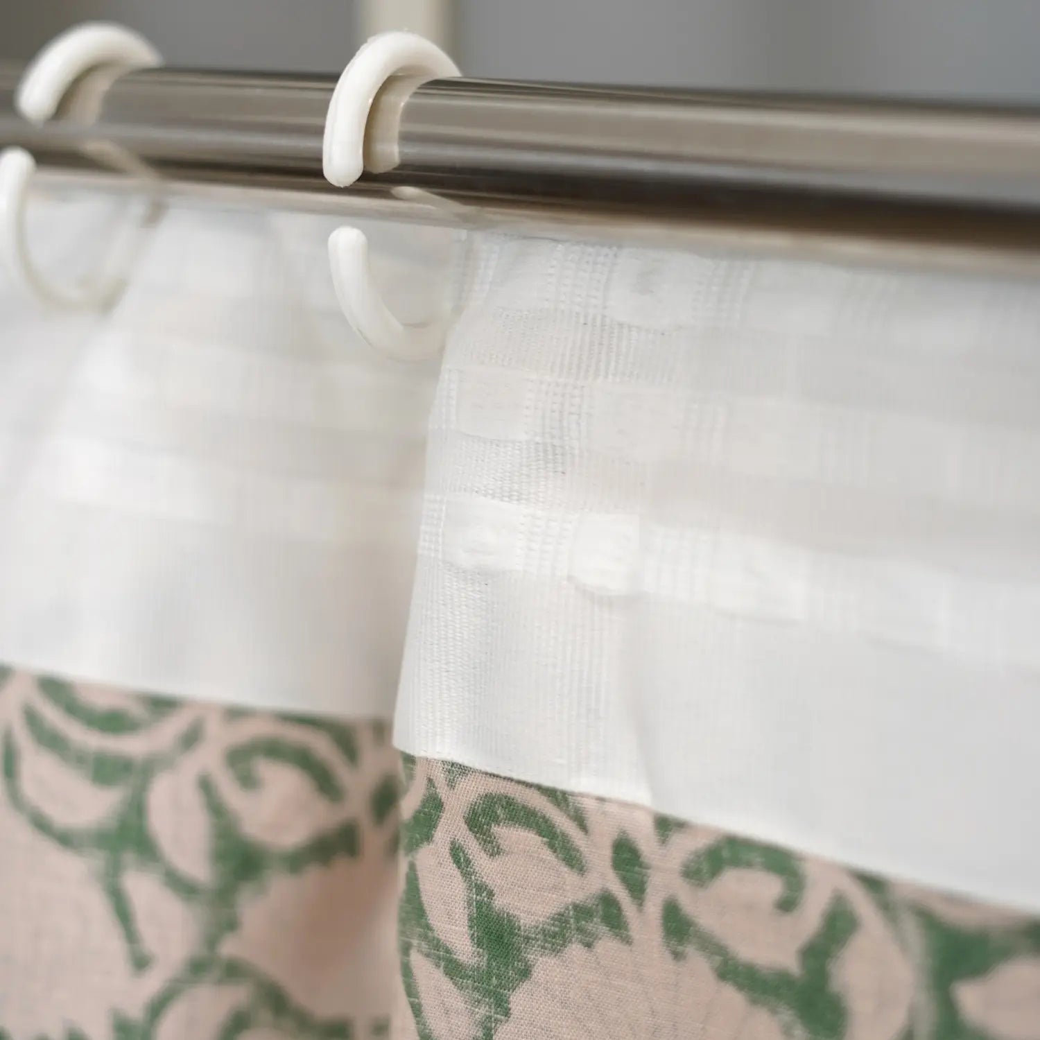 Indian  Block Print Viscose Colored Linen Curtain-ulta Kamal