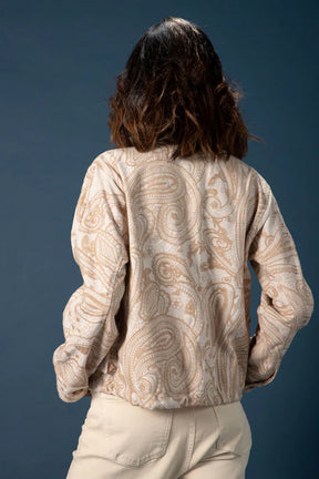 Gabriela Embroidered Linen Jacket – Natural