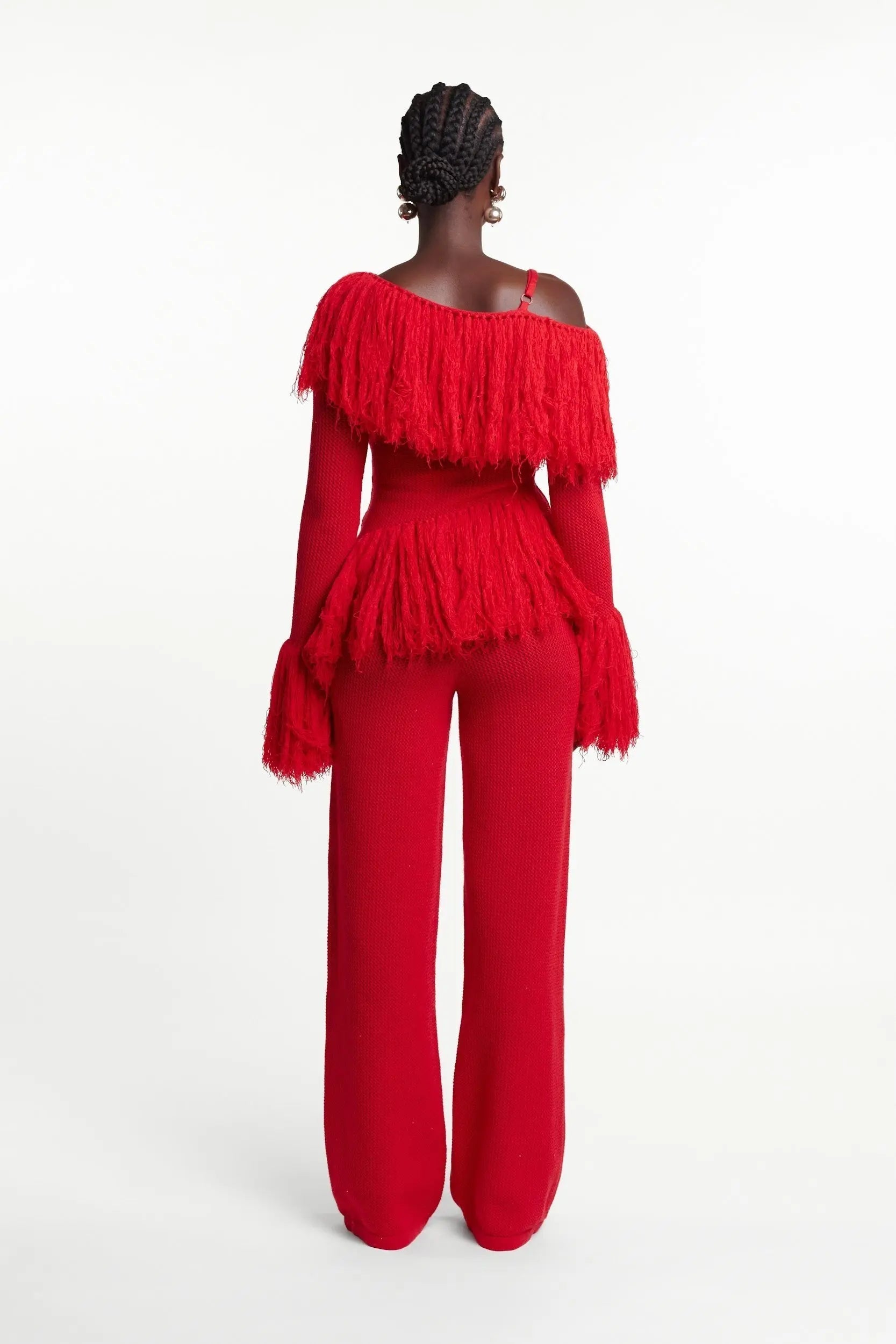 IGHO Sequin Fringe Pant Set