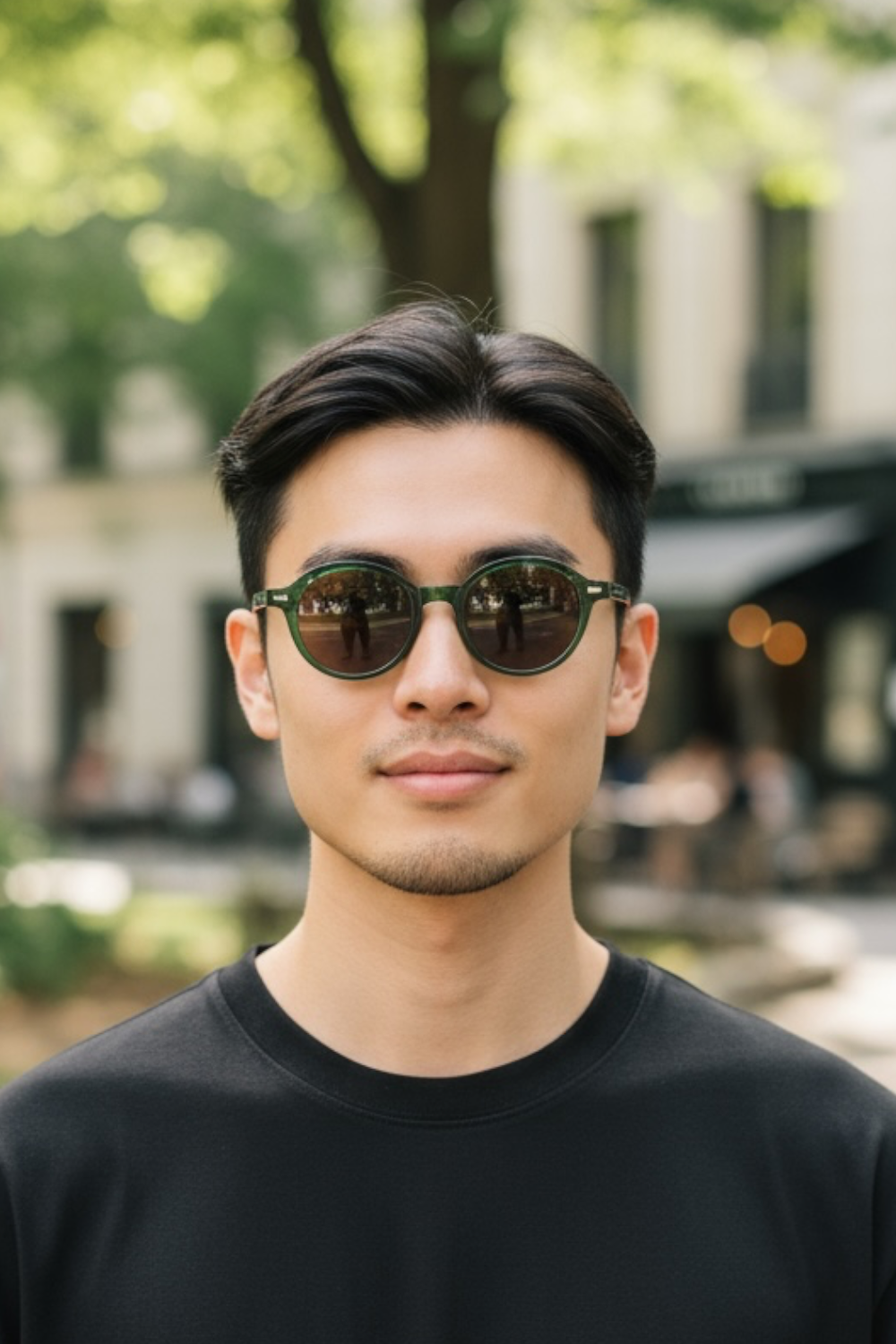 Emerald Round 48mm Sunglasses