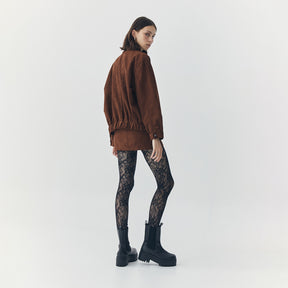 REMI SUEDE JACKET AND SKORT SET