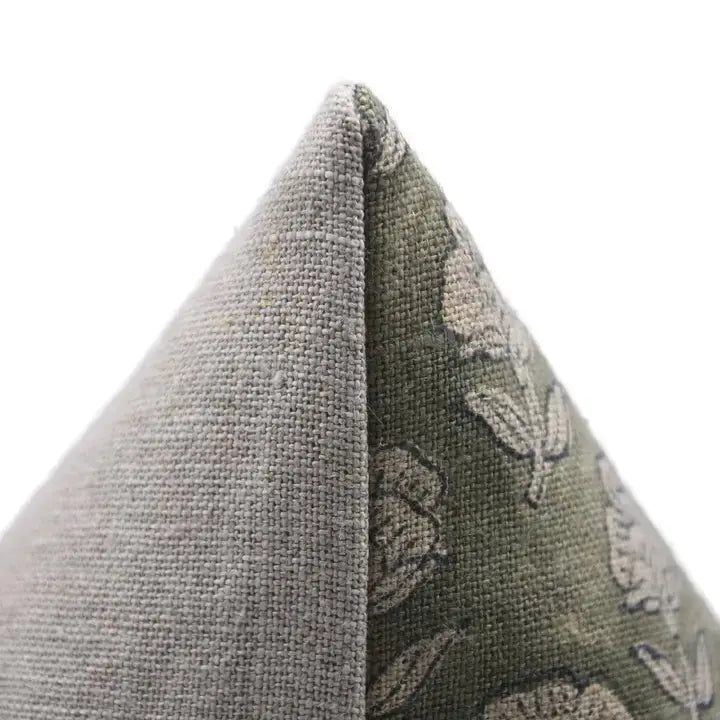 Indian  Block Design Print Thick Linen Pillow Cover- Rohini