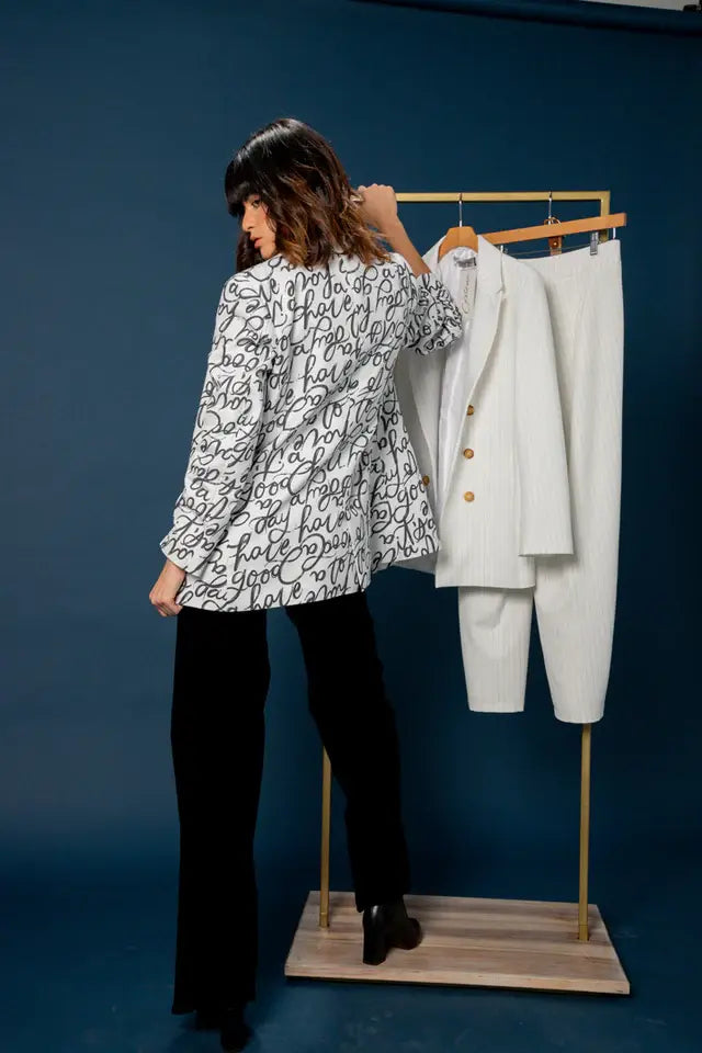 Letters Unstructured Blazer