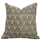 Indian Block Print Thick Linen Pillow Cover - Mayur