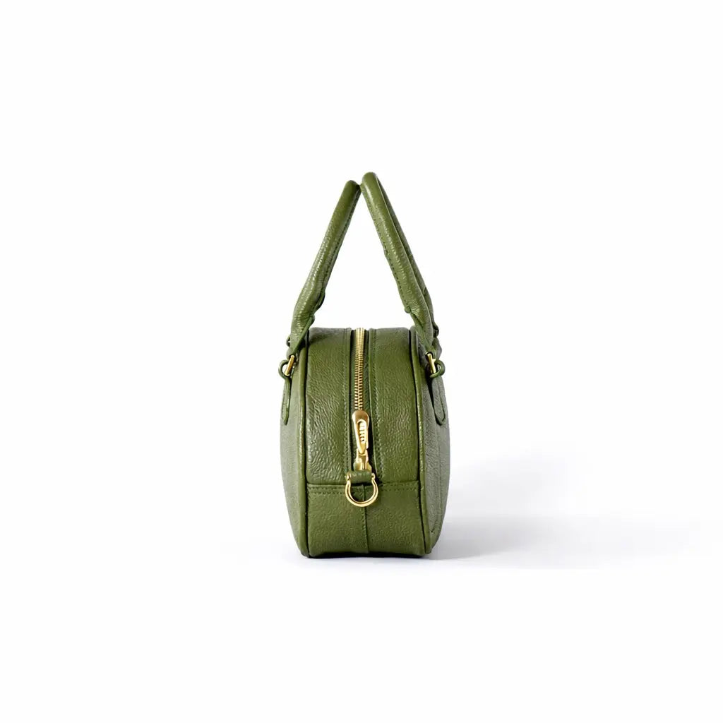 Ameline Sculptural Italian Leather Top Handle