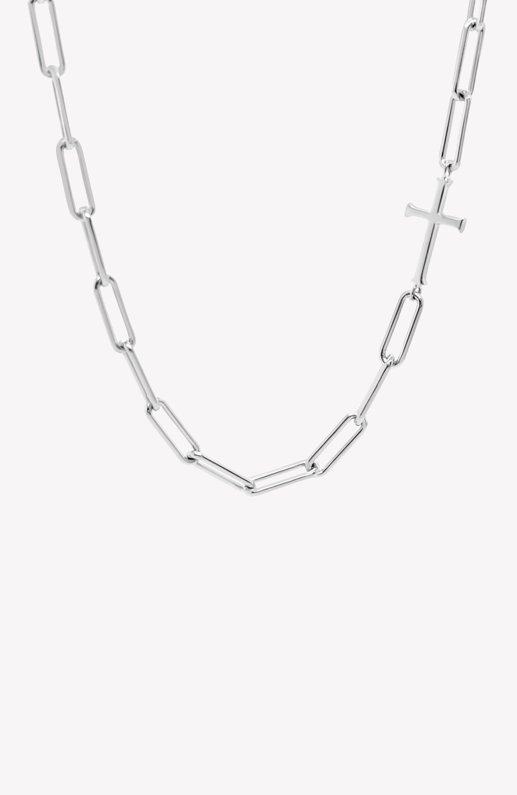 Chain Breaker Cross Necklace