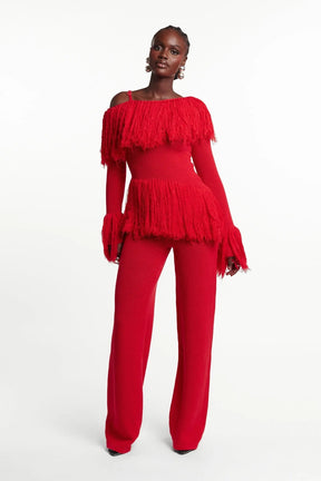 IGHO Sequin Fringe Pant Set