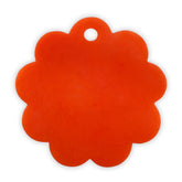 Scallop Resin Cheese Charcuterie Board, Orange - 9 Inches